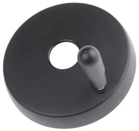 Produktfoto 1 von Elesa Handrad, Rad ø 150 mm, 14 mm, 30 mm Gebohrte Nabe, Rad Mat. Technopolymer, Schwarz