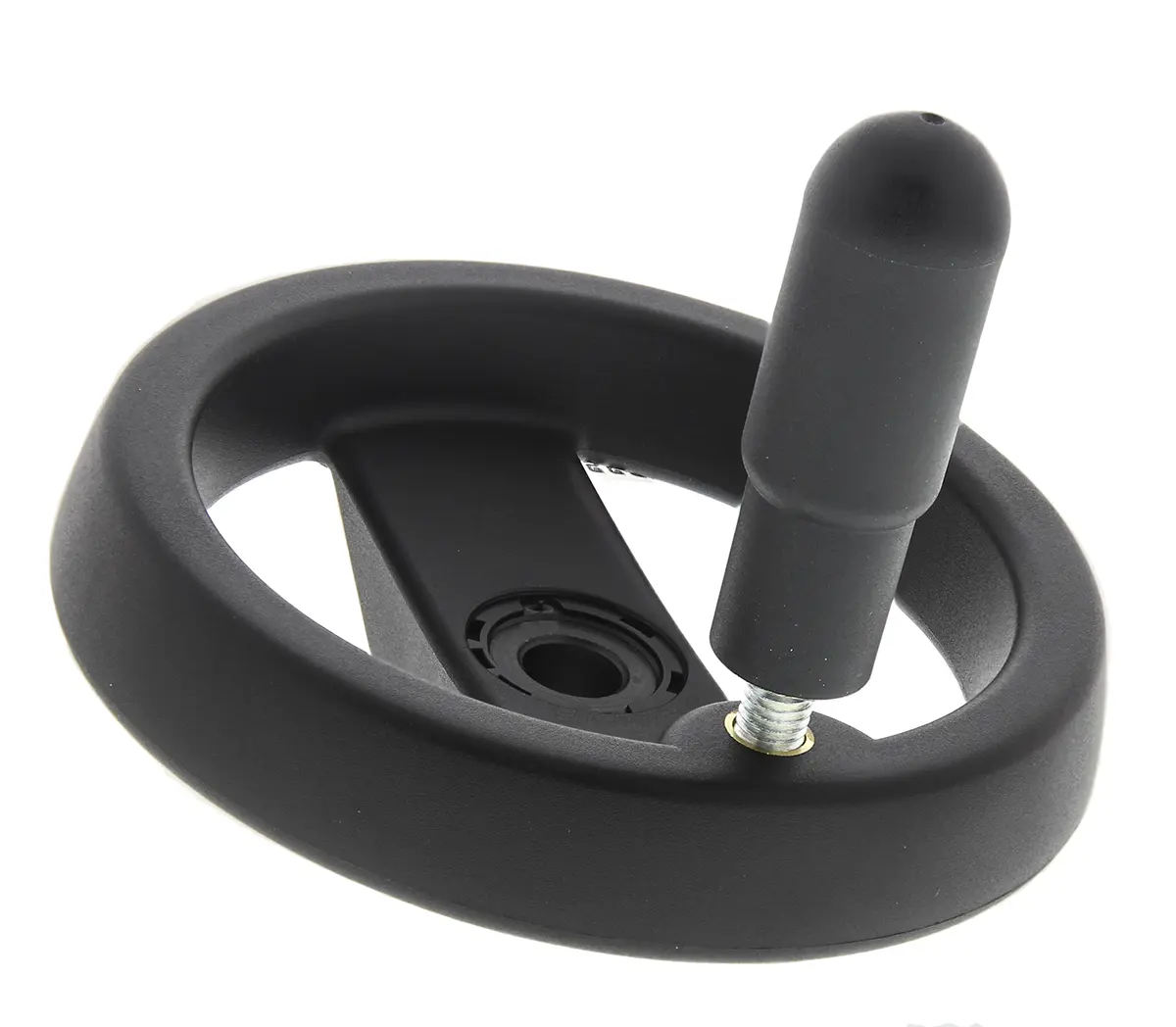 Produktfoto 1 von Elesa Speichen Handrad, Rad ø 124 mm, 12 mm, 22 mm Gebohrte Nabe, Rad Mat. Technopolymer, Schwarz