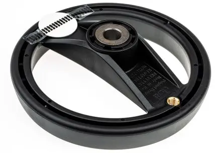 Produktfoto 1 von Elesa Speichen Handrad, Rad ø 160 mm, 14 mm, 27 mm Gebohrte Nabe, Rad Mat. Technopolymer, Schwarz
