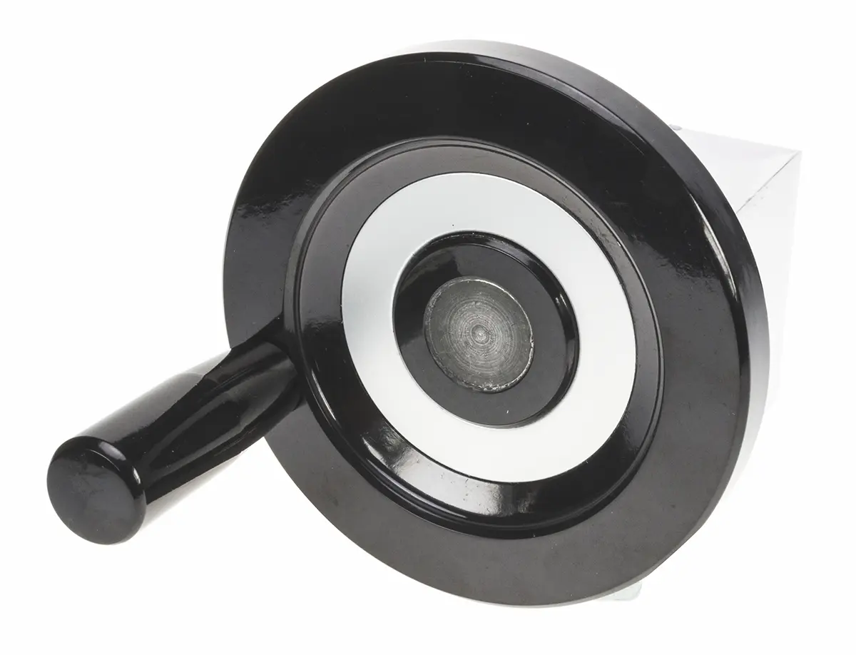 Produktfoto 1 von Elesa Handrad, Rad ø 125 mm, 32 mm, 15 mm, Rad Mat. Duroplast, Schwarz