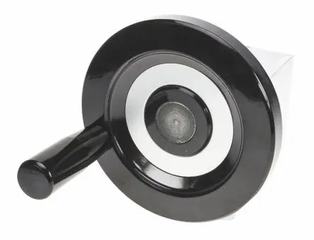Produktfoto 1 von Elesa Handrad, Rad ø 125 mm, 32 mm, 15 mm, Rad Mat. Duroplast, Schwarz