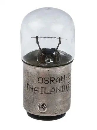 Produktfoto 1 von Osram Kfz-Glühlampe 24V Klar / 5 W, BA15d Sockel Ø 16 mm 80 h