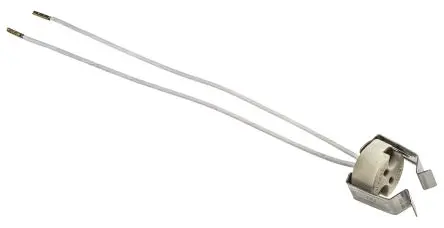 BJB Lampenhalter GX5.3, GU5.3 Klemme, 2-Pin, Keramik, Glimmer, Halogen, Schraubbefestigung