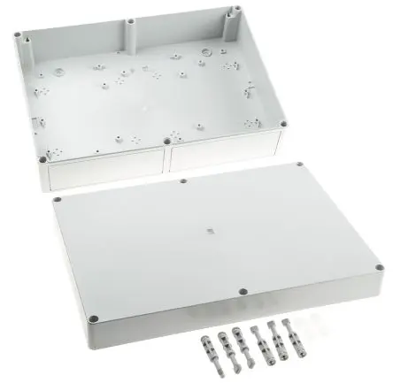 Produktfoto 1 von Rittal PK Polycarbonat Wandanschlusskasten RAL 7035 IP66, HxBxT 254 mm, 360 mm x 111 mm