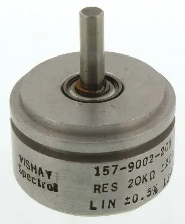 Produktfoto 1 von Vishay 157 Servopotenziometer Drehen Potenziometer 20 kΩ 20 % / 1 W, Schaft-Ø 3.18 mm