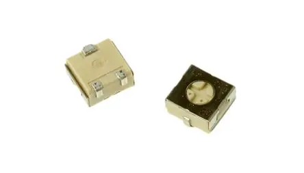 Produktfoto 1 von Bourns 3314 1-Gang Oberfläche Trimm-Potentiometer, Einstellung von oben, 10 kΩ, 20 %, 0.25 W, J-Haken, L. 4.5 mm