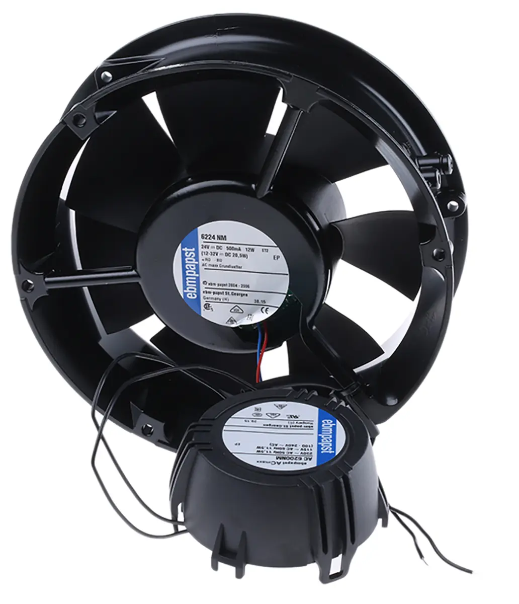 Produktfoto 1 von ebm-papst AC 6200 N AC-Axiallüfter, Kugellager, 85 → 265 V ac / 14W, 172 x 52mm, 2850U/min, 350m³/h