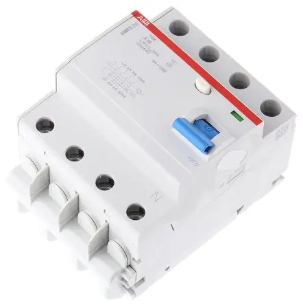 Produktfoto 1 von ABB F404 FI-Schutzschalter, 3-polig, 40A, 30 mA Typ A SmiSSline UL 1053, REACH, RoHS, IEC/EN 61008