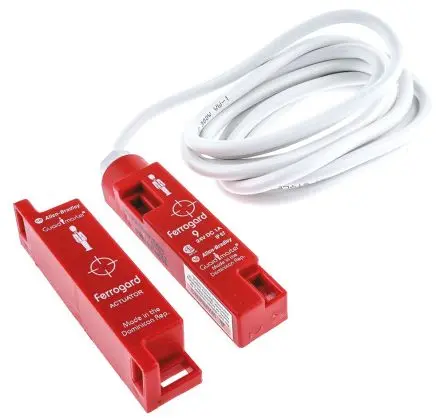 Produktfoto 1 von Allen Bradley 440N Magnetisch 2-m-Kabel Berührungsloser Sicherheitsschalter 24V dc aus Kunststoff, Öffner, Magnetisch