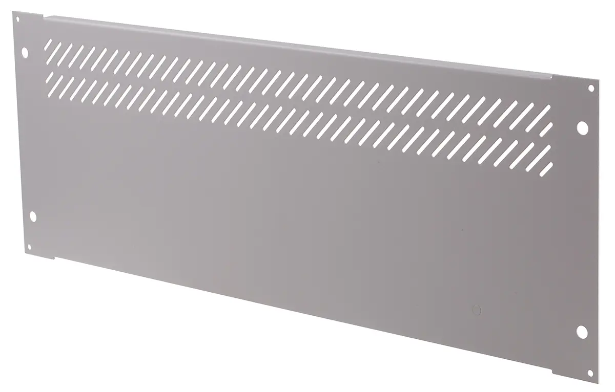 Produktfoto 1 von RS PRO Stahl 4 U x 84 HP Belüftet, Grau 426.72 mm