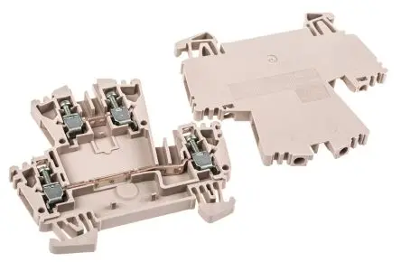 Produktfoto 1 von Weidmüller WDK Anschlussklemmenblock für Durchkontaktierung 2 Dunkelbeige, 2.5mm², 400V Schraubbefestigung IECEx/ATEX