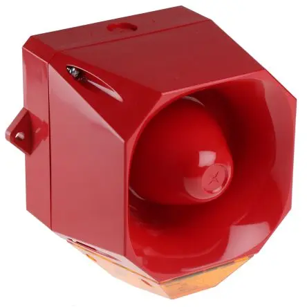 Produktfoto 1 von Eaton Fulleon, Asserta Midi LED, Filament/Warnsummer-Licht Schall- und Lichtsignal-Kombination 60V dc Gelb IP66 Wand /