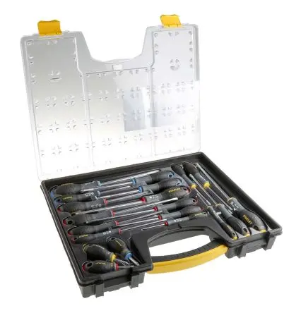 Produktfoto 1 von Stanley Tools Schraubendrehersatz Standard, 20-teilig Phillips, Pozidriv, Geschlitzt