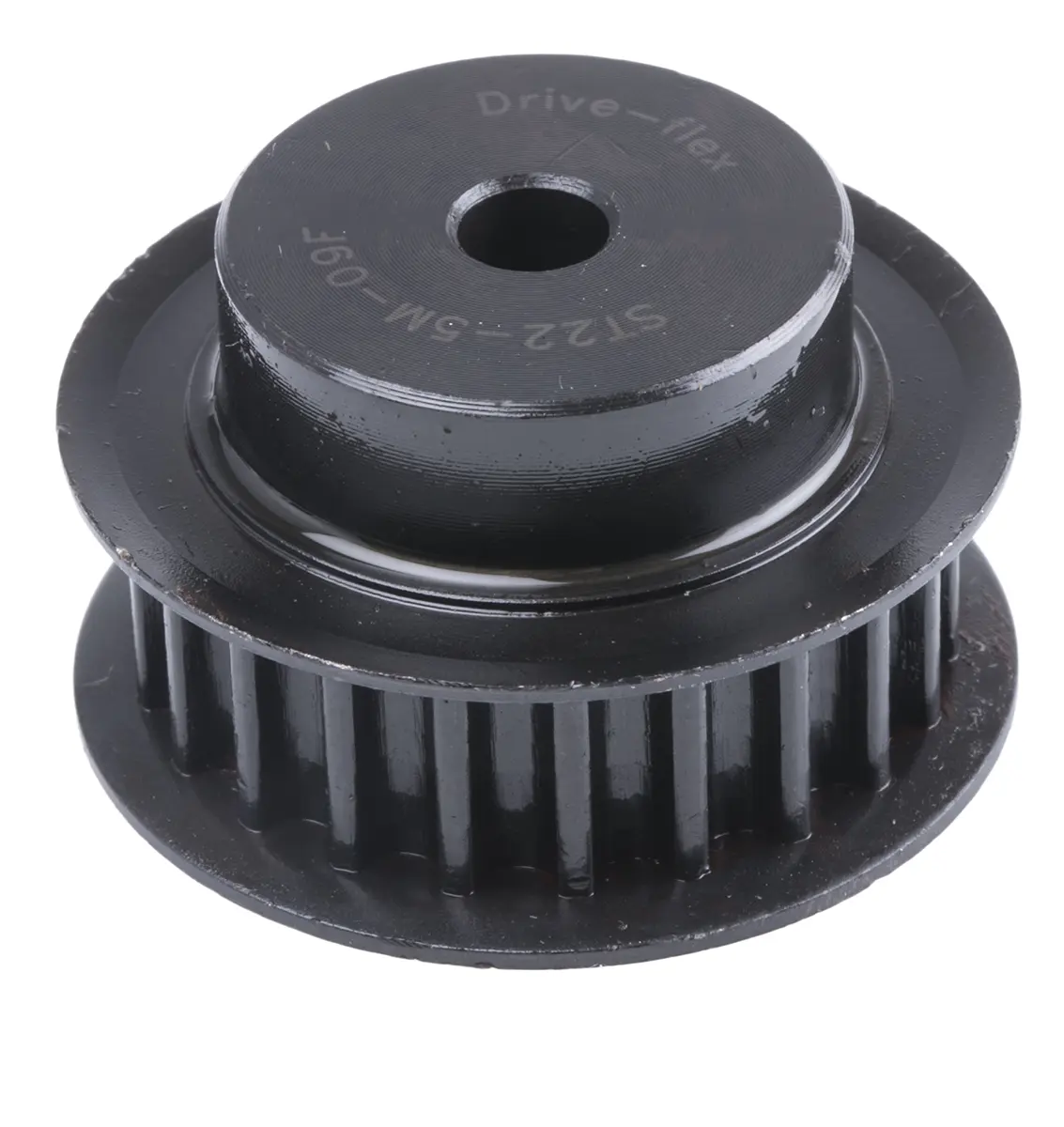 Produktfoto 1 von RS PRO Stahl Zahnriemenscheibe 9 mm, 22 Zähne / Teilung 5 mm, Bohrung 6 mm
