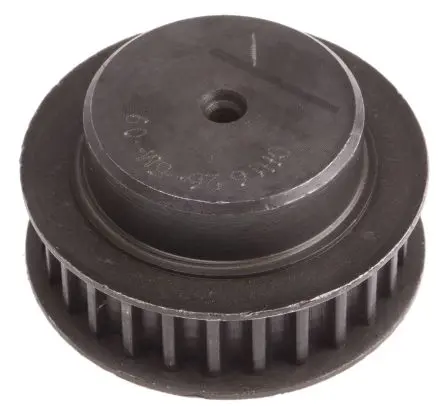 Produktfoto 1 von RS PRO Stahl Zahnriemenscheibe 9 mm, 26 Zähne / Teilung 5 mm, Bohrung 6 mm