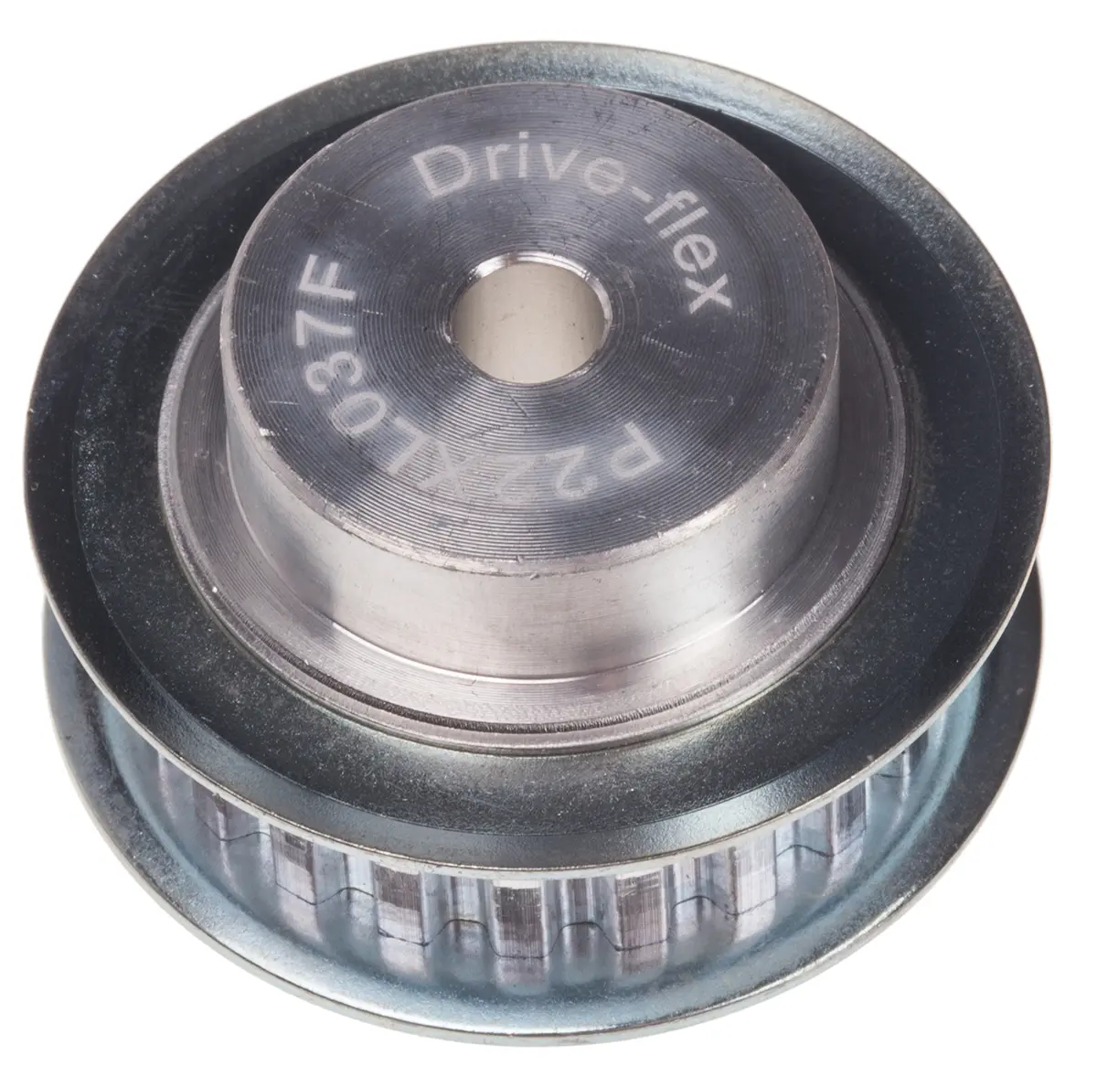 Produktfoto 1 von RS PRO Aluminium Zahnriemenscheibe 14.3 mm, 22 Zähne / Teilung 5 mm, Bohrung 6 mm