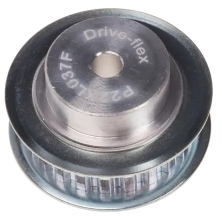 Produktfoto 1 von RS PRO Aluminium Zahnriemenscheibe 14.3 mm, 22 Zähne / Teilung 5 mm, Bohrung 6 mm
