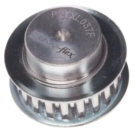 Produktfoto 1 von RS PRO Aluminium Zahnriemenscheibe 14.3 mm, 21 Zähne / Teilung 5 mm