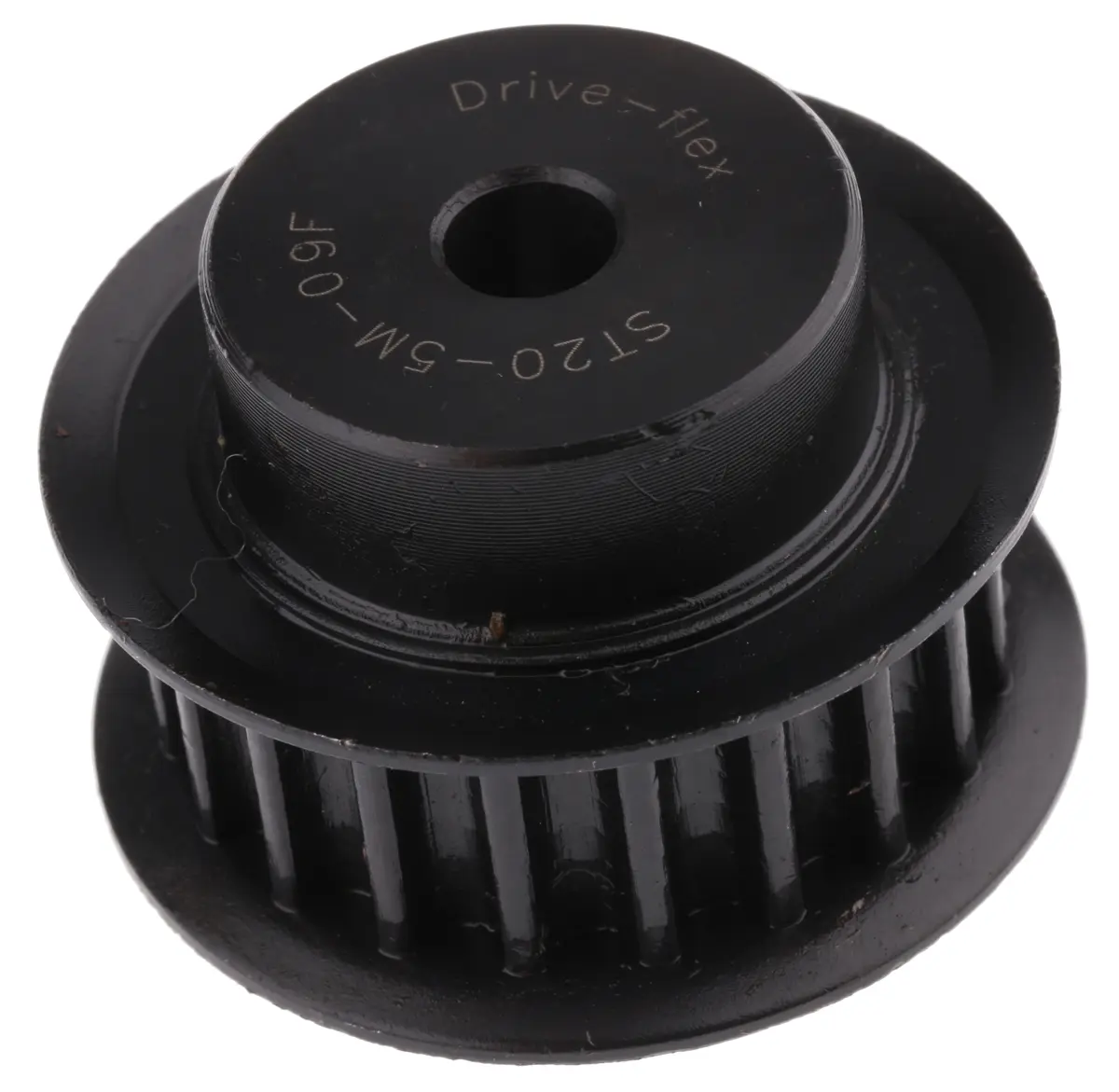 Produktfoto 1 von RS PRO Stahl Zahnriemenscheibe 9 mm, 20 Zähne / Teilung 5 mm, Bohrung 6 mm