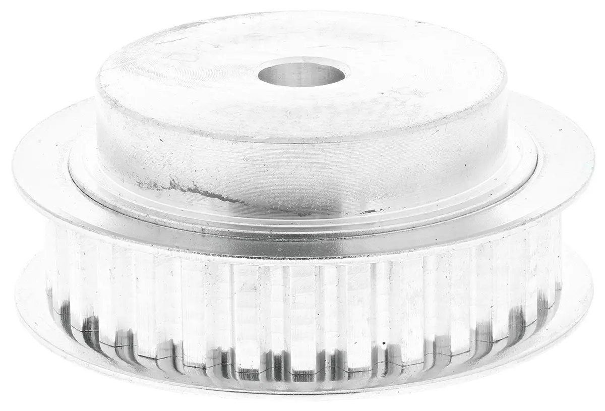 Produktfoto 1 von RS PRO Aluminium Zahnriemenscheibe 14.3 mm, 30 Zähne / Teilung 5 mm, Bohrung 8 mm