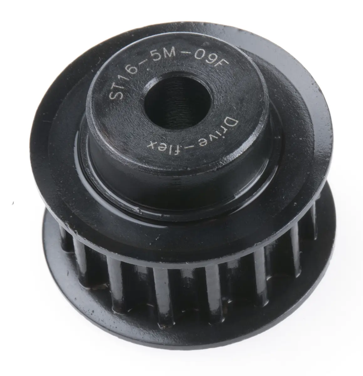 Produktfoto 1 von RS PRO Stahl Zahnriemenscheibe 9 mm, 16 Zähne / Teilung 5 mm, Bohrung 6 mm