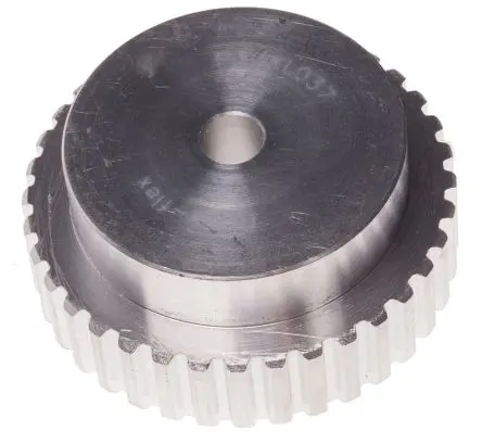 Produktfoto 1 von RS PRO Aluminium Zahnriemenscheibe 14.3 mm, 36 Zähne / Teilung 5 mm, Bohrung 8 mm