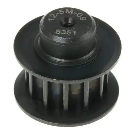 Produktfoto 1 von RS PRO Stahl Zahnriemenscheibe 9 mm, 12 Zähne / Teilung 5 mm, Bohrung 4 mm