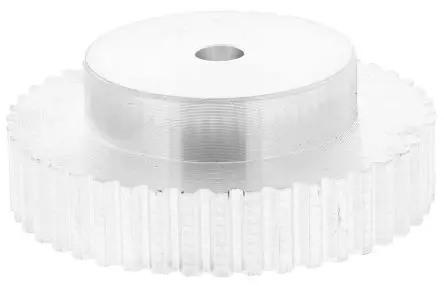Produktfoto 1 von RS PRO Aluminium Zahnriemenscheibe 14.3 mm, 44 Zähne / Teilung 5 mm, Bohrung 8 mm