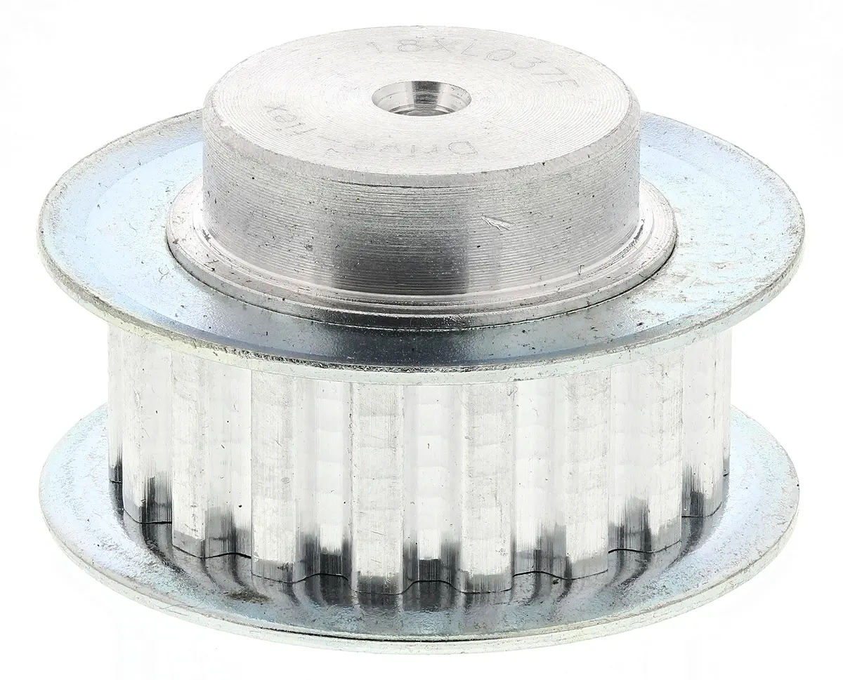 Produktfoto 1 von RS PRO Aluminium Zahnriemenscheibe 14.3 mm, 18 Zähne / Teilung 5 mm