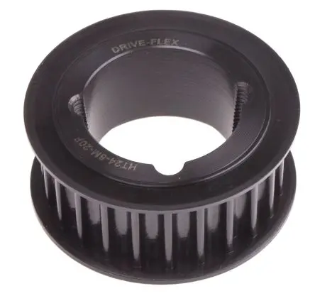 Produktfoto 1 von RS PRO Stahl Zahnriemenscheibe 20 mm, 24 Zähne / Teilung 8 mm, Bohrung 28 mm
