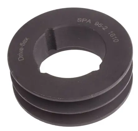 Produktfoto 1 von RS PRO Stahl, Gusseisen Riemenscheiben-, 3 Zähne, Bohrung 42 mm