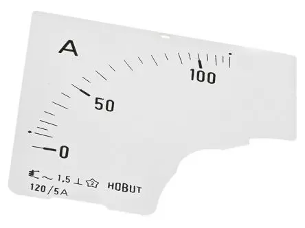 Produktfoto 1 von HOBUT Messskala (0/120 A) für 120/5 A CT