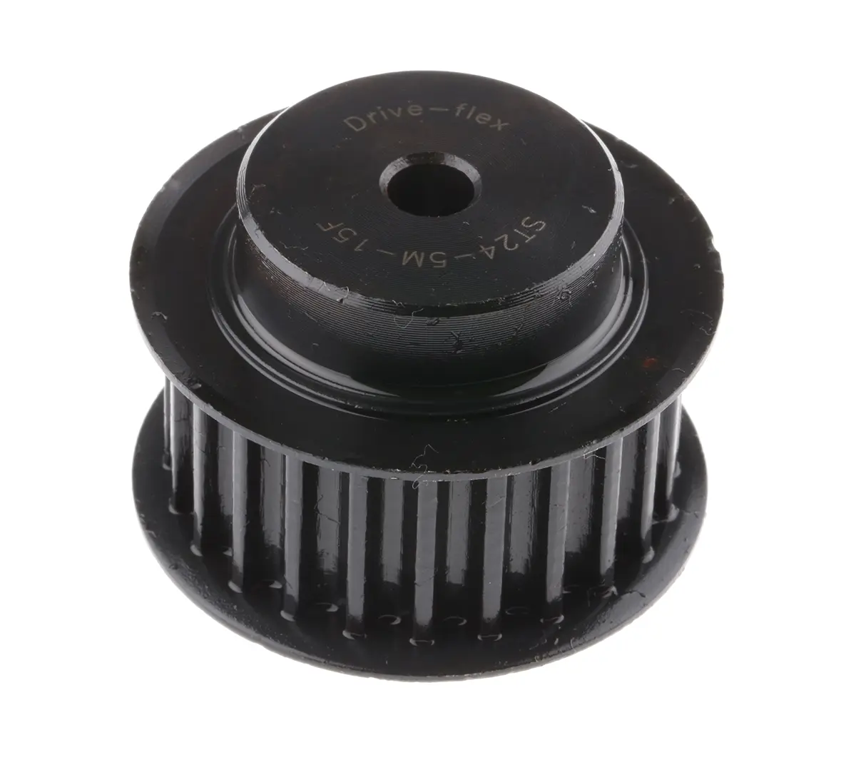Produktfoto 1 von RS PRO Stahl Zahnriemenscheibe 15 mm, 24 Zähne / Teilung 5 mm, Bohrung 6 mm
