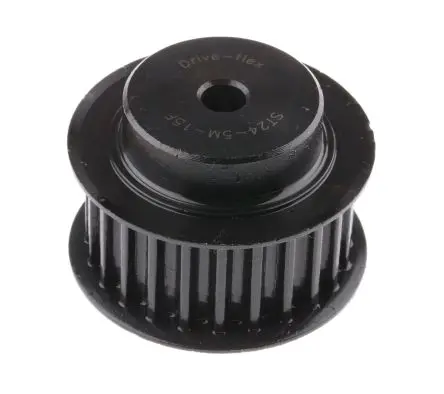 Produktfoto 1 von RS PRO Stahl Zahnriemenscheibe 15 mm, 24 Zähne / Teilung 5 mm, Bohrung 6 mm