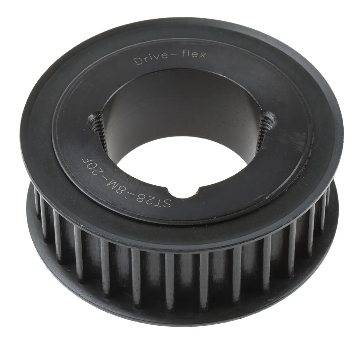 RS PRO Stahl Zahnriemenscheibe 28 mm, 28 Zähne / Teilung 8 mm, Bohrung 28 mm