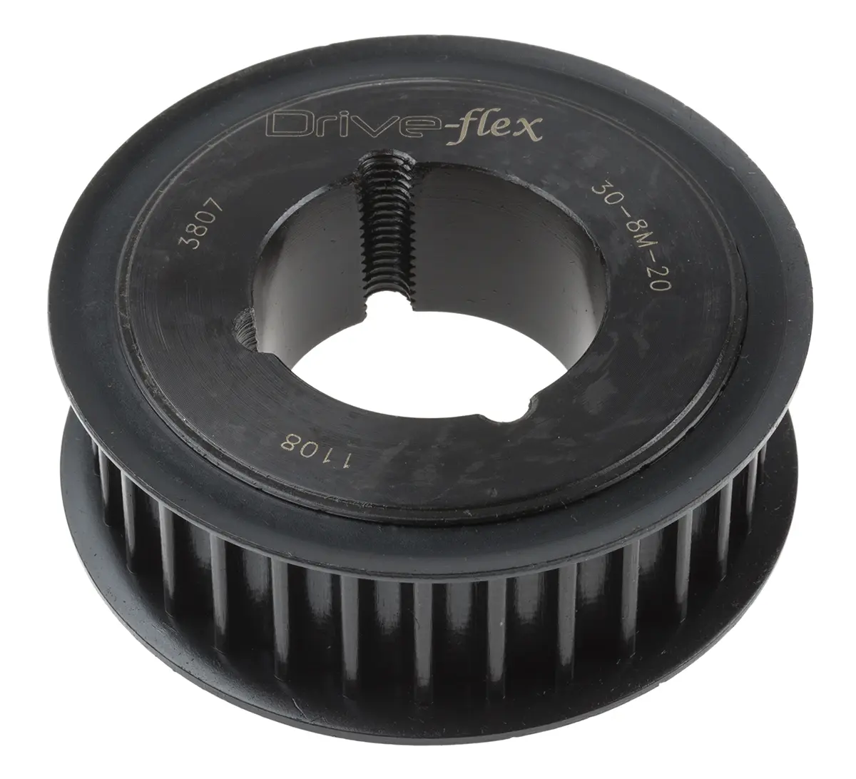 Produktfoto 1 von RS PRO Stahl Zahnriemenscheibe 28 mm, 30 Zähne / Teilung 8 mm, Bohrung 28 mm