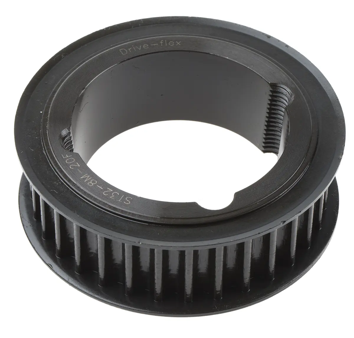 Produktfoto 1 von RS PRO Stahl Zahnriemenscheibe 20 mm, 32 Zähne / Teilung 8 mm, Bohrung 42 mm