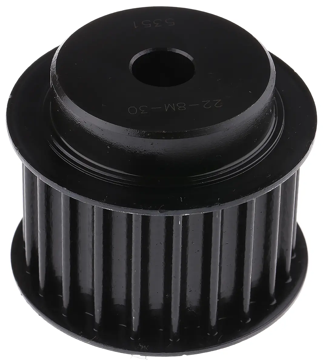 Produktfoto 1 von RS PRO Stahl Zahnriemenscheibe 30 mm, 22 Zähne / Teilung 8 mm, Bohrung 12 mm
