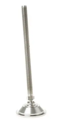 Produktfoto 1 von Nu-Tech Engineering Verstellbarer Fuß M12 bis 1500 kg x 160 mm, bis 10° neigbar Edelstahl, Ø 55 mm x 180 mm