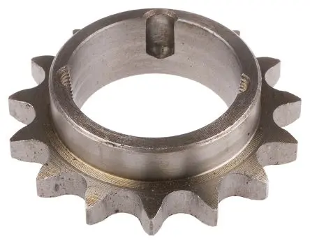 Produktfoto 1 von RS PRO 15-Zahn Spannbuchse Kettenrad, Stahl, Teilungs-Ø 91.63 mm 12B-1, 25 mm