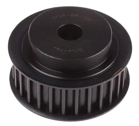 Produktfoto 1 von RS PRO Stahl Zahnriemenscheibe 20 mm, 28 Zähne / Teilung 8 mm, Bohrung 15 mm