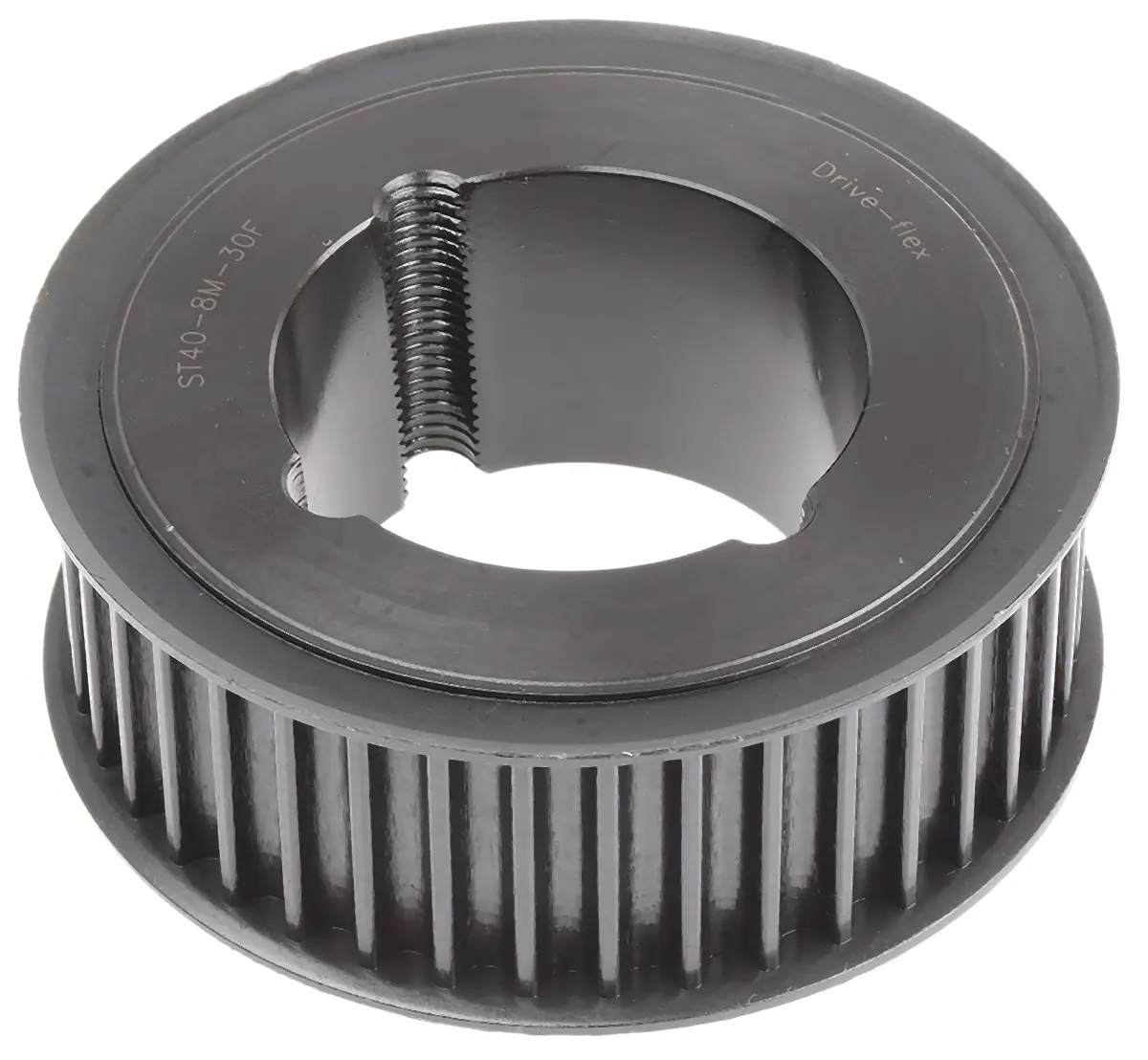 Produktfoto 1 von RS PRO Gusseisen Zahnriemenscheibe 38 mm, 40 Zähne / Teilung 8 mm, Bohrung 42 mm