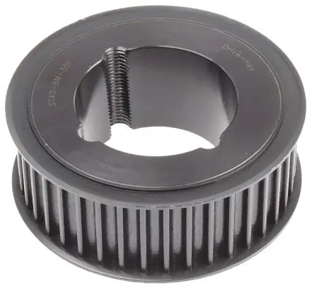 Produktfoto 1 von RS PRO Gusseisen Zahnriemenscheibe 38 mm, 40 Zähne / Teilung 8 mm, Bohrung 42 mm