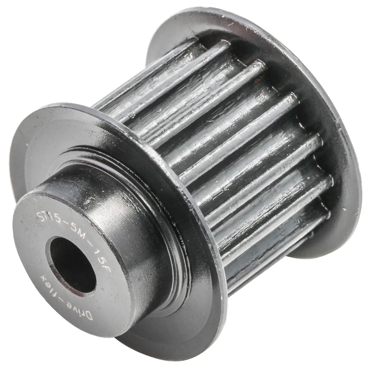 Produktfoto 1 von RS PRO Stahl Zahnriemenscheibe 15 mm, 15 Zähne / Teilung 5 mm, Bohrung 6 mm