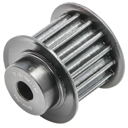 Produktfoto 1 von RS PRO Stahl Zahnriemenscheibe 15 mm, 15 Zähne / Teilung 5 mm, Bohrung 6 mm