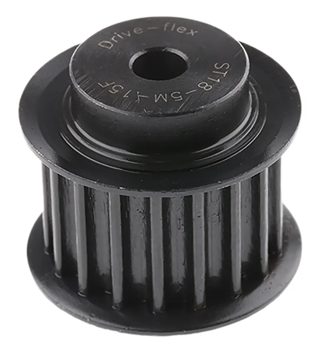 Produktfoto 1 von RS PRO Stahl Zahnriemenscheibe 15 mm, 18 Zähne / Teilung 5 mm, Bohrung 6 mm