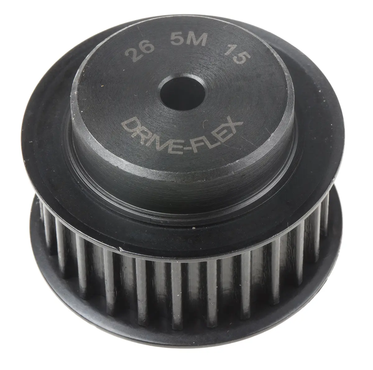 Produktfoto 1 von RS PRO Stahl Zahnriemenscheibe 15 mm, 26 Zähne / Teilung 5 mm, Bohrung 6 mm