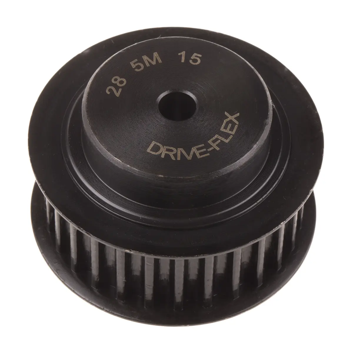 Produktfoto 1 von RS PRO Stahl Zahnriemenscheibe 15 mm, 28 Zähne / Teilung 5 mm, Bohrung 6 mm