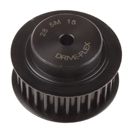 Produktfoto 1 von RS PRO Stahl Zahnriemenscheibe 15 mm, 28 Zähne / Teilung 5 mm, Bohrung 6 mm
