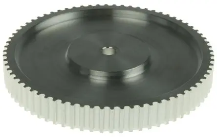 Produktfoto 1 von RS PRO Aluminium Zahnriemenscheibe 9 mm, 72 Zähne / Teilung 5 mm, Bohrung 8 mm
